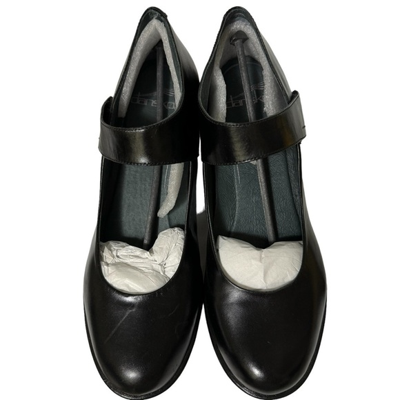 NEW IN BOX Dansko Bess Black Kidskin Low Heels with Strap Size 41 (US 10.5-11) - Picture 9 of 14